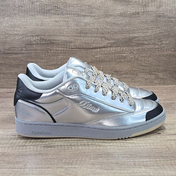Reebok DIME x Club C Bulc Men's Size 13 Metallic Silver Sneakers (100069825) NEW - Picture 1 of 9